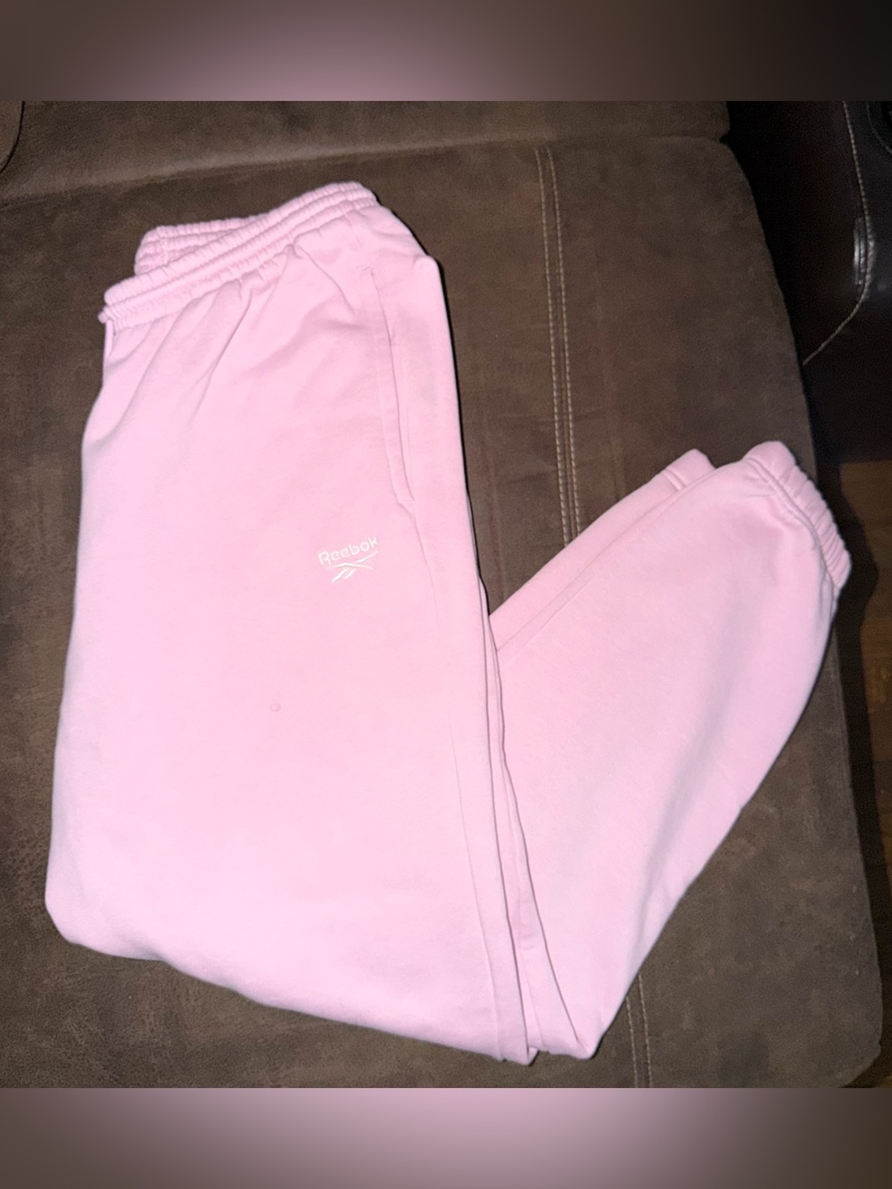 Reebok Kids Light Pink Fleece Joggers